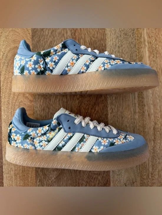 Adidas Floral Sambae X Liberty London Shoes NWOT - Picture 4 of 10